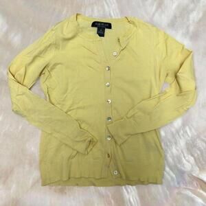 August Silk Butter Yellow XS Cardigan Sweater